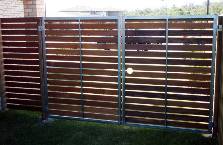 Steel Framed Timber Gates